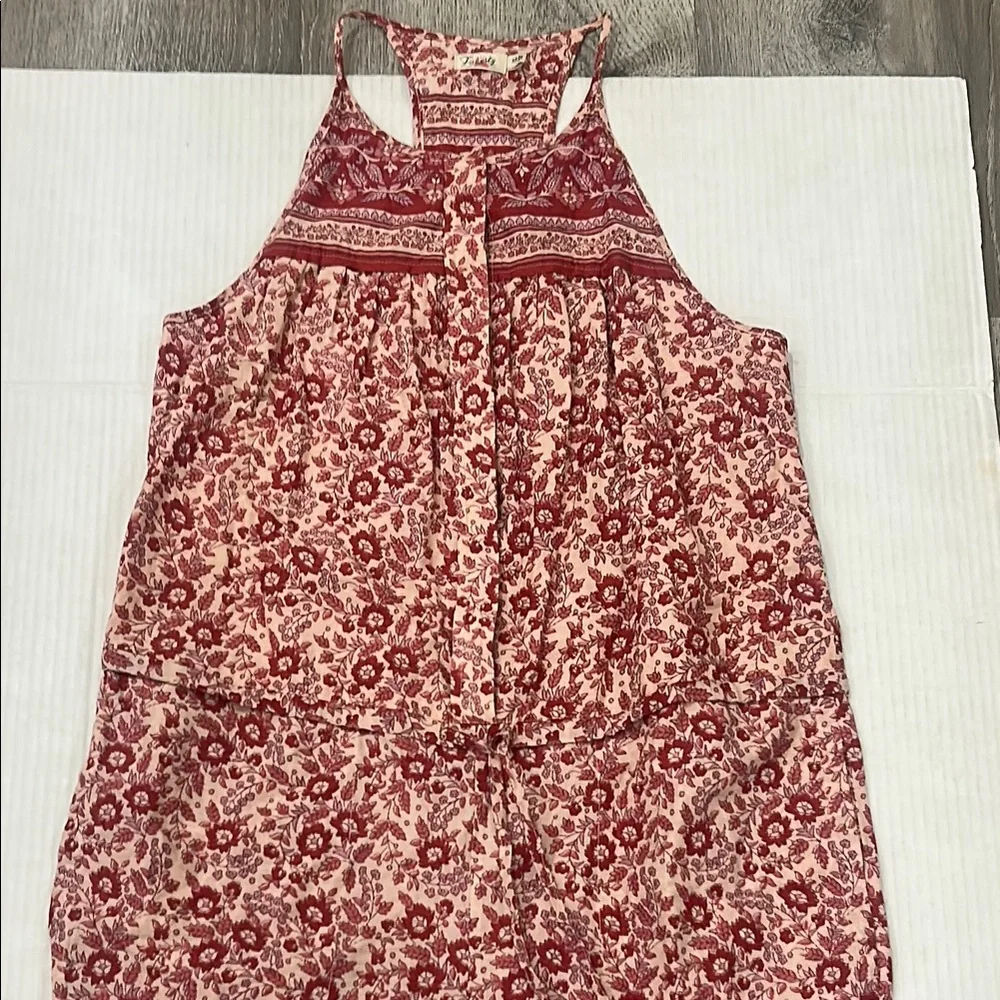NWOT FAHERTY Adella Floral Pink 100% Organic Cotton Jumpsuit Size XS - Picture 12 of 15